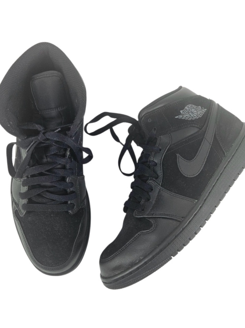 Nike Air Jordan 1 Mid Men's Sneakers - Black